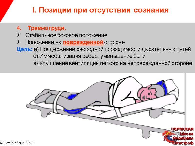 I. Позиции при отсутствии сознания © Lev Subbotin 1999